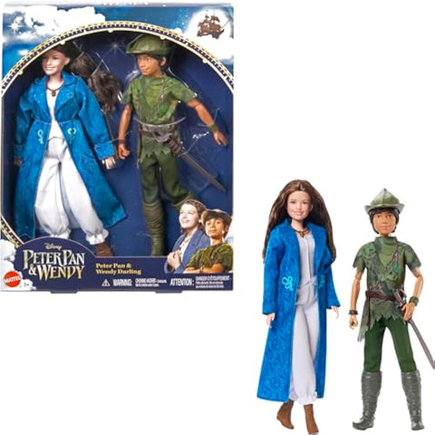 Mattel Disney Peter Pan & Wendy Toys, Peter Pan & Wendy 2-Doll Collectible Set|Mattel In Lebanon
