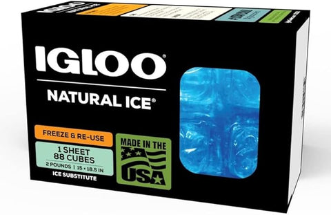 IGLOO Natural Ice Flexible Cold Accumulator, Outdoor, Blue, 88 Zones tg230