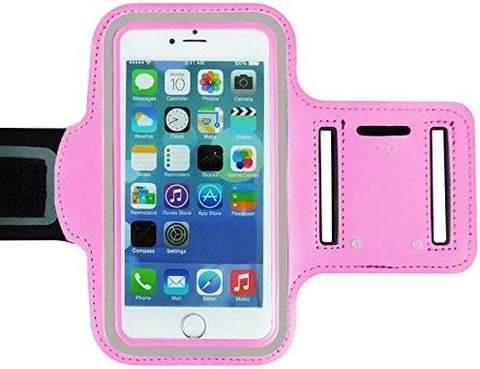 King of Flash Pink Universal Mobile Phone Reflective Adjustable Armband Case Holder 7G 5.5|King of Flash In Lebanon