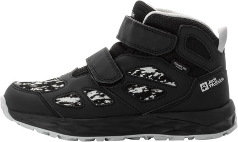 Jack Wolfskin Boy's Black Woodland 2 Texapore Mid VC K Sneakers |Jack Wolfskin in Lebanon