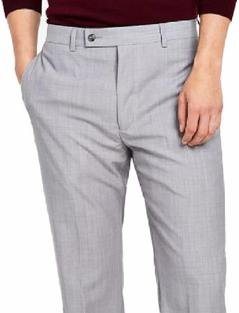 Calvin Klein Men's Light Grey Infinite Stretch Solid Slim Fit Trouser | Calvin Klein In Lebanon