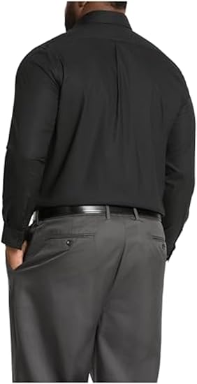 Michael Kors Men's Black Travel Stretch Trim Fit Dress Shirt |Michael Kors In Lebanon