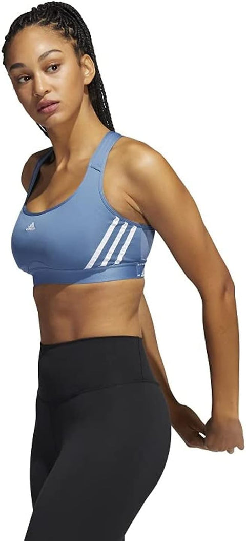 Adidas  Women's Blue Sport Bra  Top TYH9R FE578 (shr)