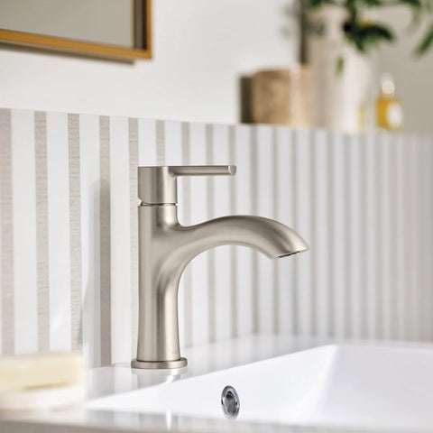 Moen Idris Silver One-Handle Bathroom Faucet|Moen Idris In Lebanon