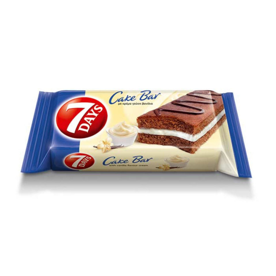 7 Days Cake Bar packaging on a white background