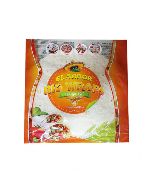 El Sabor Big Wraps Original 4 Tortillas 245g | El Sabor  In Lebanon