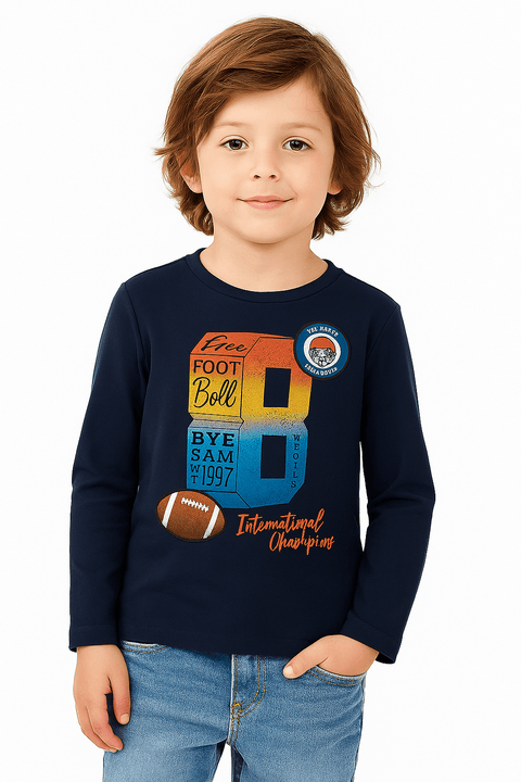 S.Oliver Boy's Navy Long-Sleeve Blouse |S.Oliver in Lebanon