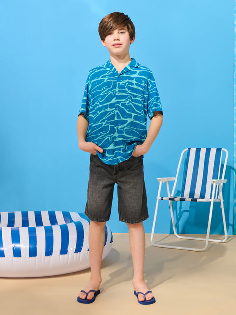 Sinsay Boy's Blue /Aqua Shirt  | Sinsay in lebanon