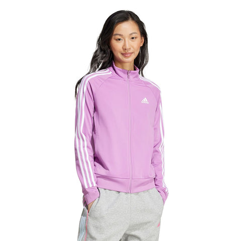 Adidas Women's Purple Performance 3 Striped Training Jacket|Adidas In Lebanon