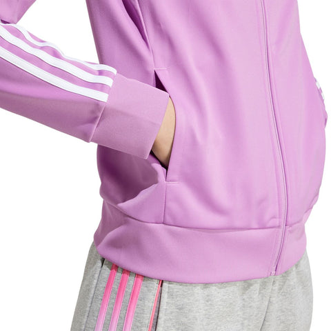 Adidas Women's Purple Performance 3 Striped Training Jacket|Adidas In Lebanon