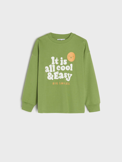 Sinsay Boy's Green Printed Blouse  | Sinsay in Lebanon