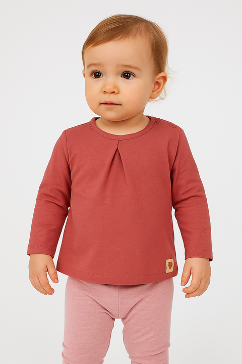 S.Oliver Baby Girl's Burgundy Long-Sleeve Blouse |S.Oliver in Lebanon