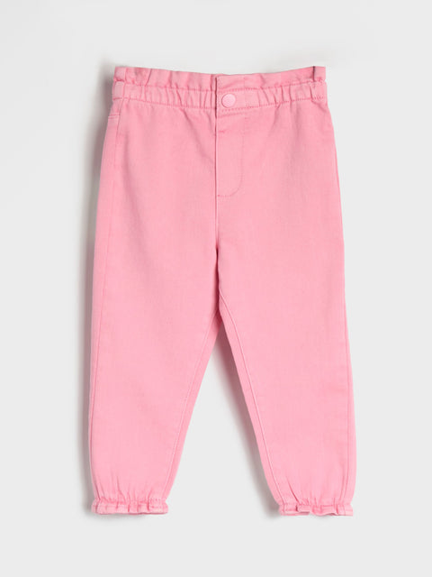 Sinsay Baby Girl's Pink Jeans With Washed Effect | Sinsay In Lebanon