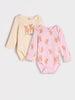 Sinsay Baby Girl Bodysuit Pink-Beige AYA