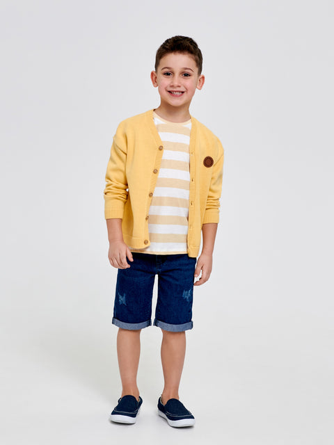 Sinsay Boy's Navy Rolled Up Legs Denim Short|Sinsay In Lebanon