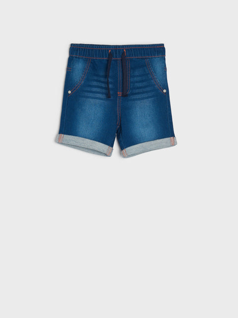 Sinsay Boy's Blue Denim Shorts With Scuffs | Sinsay In Lebanon