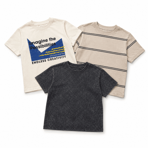 Grayson Mini Boy's Multicolor 3pk Short Sleeve T-Shirt   | Grayson Mini in Lebanon