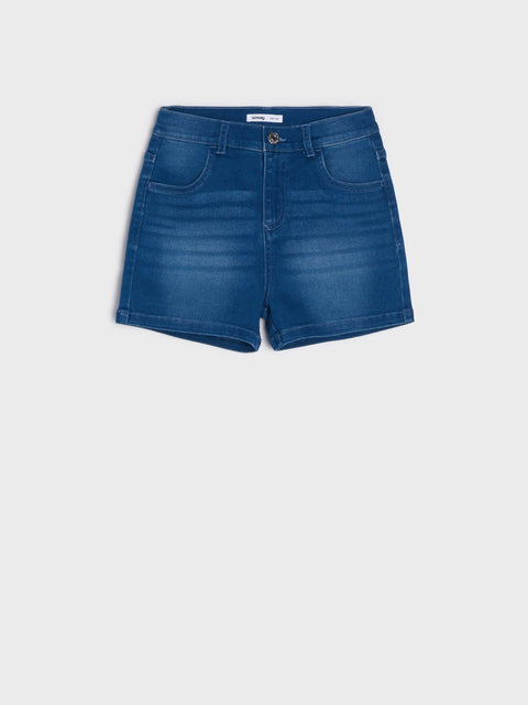 Sinsay Girl's Navy Denim Shorts|Sinsay In Lebanon