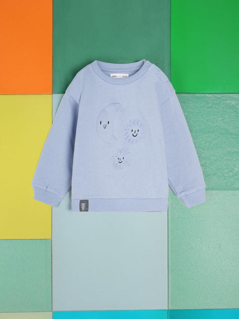 Sinsay Baby Boy's Baby Blue Long Sleeve Print Sweatshirt |Sinsay In Lebanon