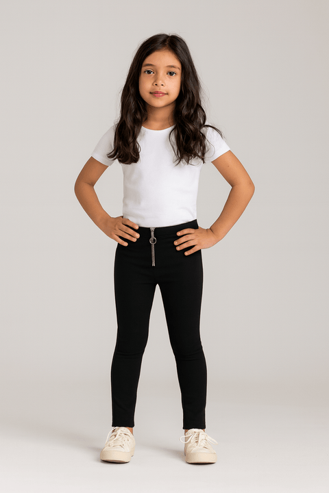 Terranova Girl's Black Straight Pants | Terranova In Lebanon