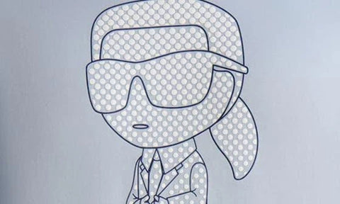 Karl Lagerfeld Paris Men’s Light Blue Rubberized Karl Cotton Graphic T-Shirt | Karl Lagerfeld Paris In Lebanon