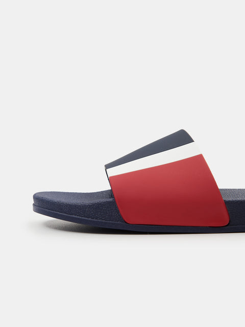 Sinsay Men's  Navy Lined red/white Slippers | Sinsay in Lebanon