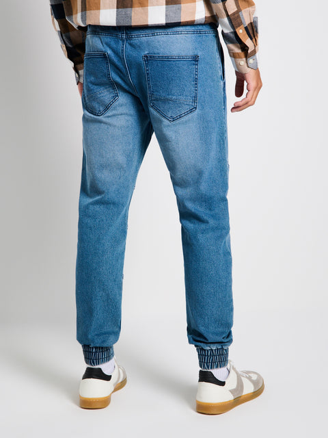 Sinsay Men's Blue Decorative Jogger Jeans | Sinsay in Lebanon