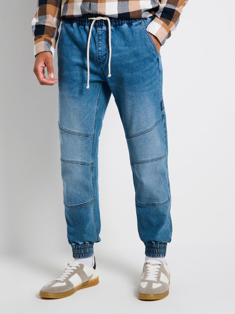 Sinsay Men's Blue Decorative Jogger Jeans | Sinsay in Lebanon