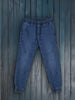 Sinsay Men's Dark Blue Jogger Jeans With Tie Detail | Sinsay In Lebanon