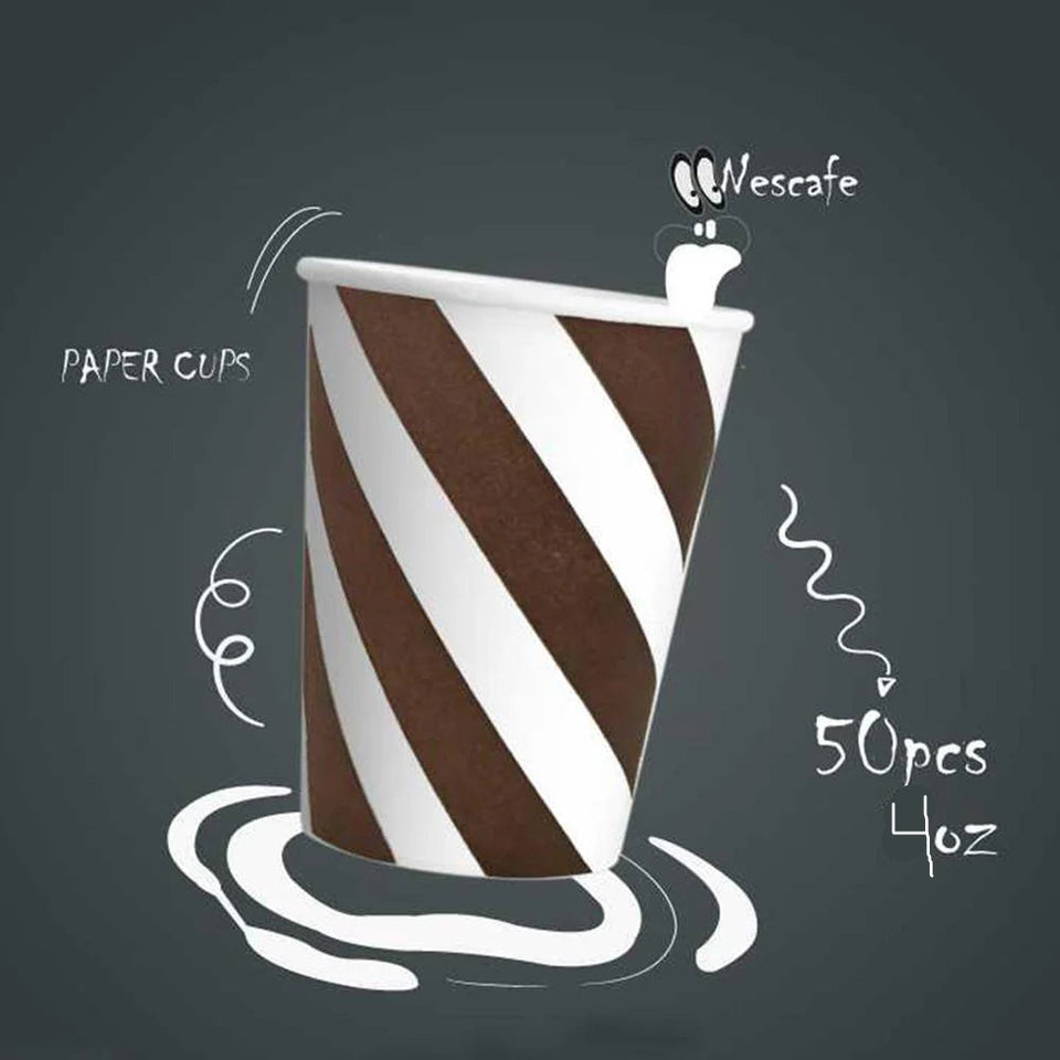 SadaPackCardboard Cups 4OZ / 50 Pcs| SadaPack In Lebanon