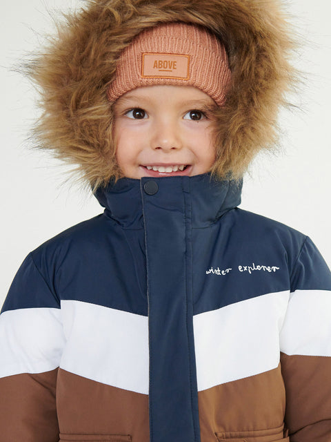 Reserved Baby Boy Beige Beanie Patch Hat | Reserved In Lebanon