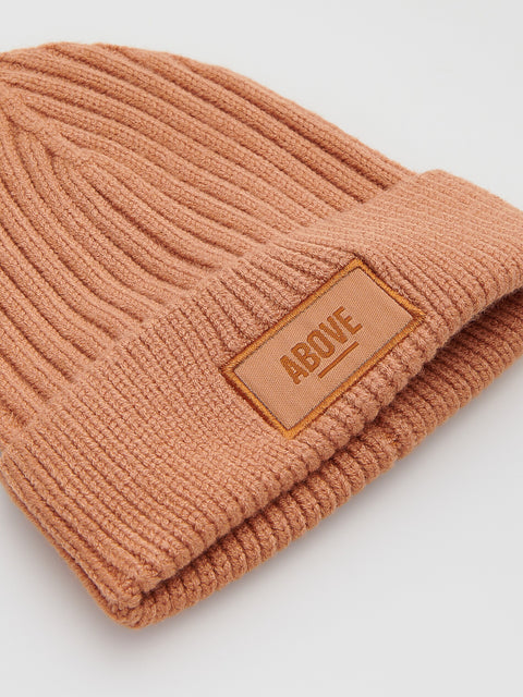 Reserved Baby Boy Beige Beanie Patch Hat | Reserved In Lebanon