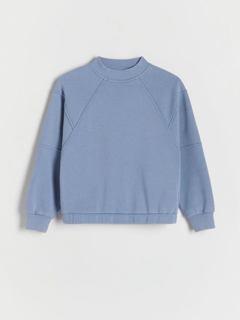 Blue sweatshirt on a white background