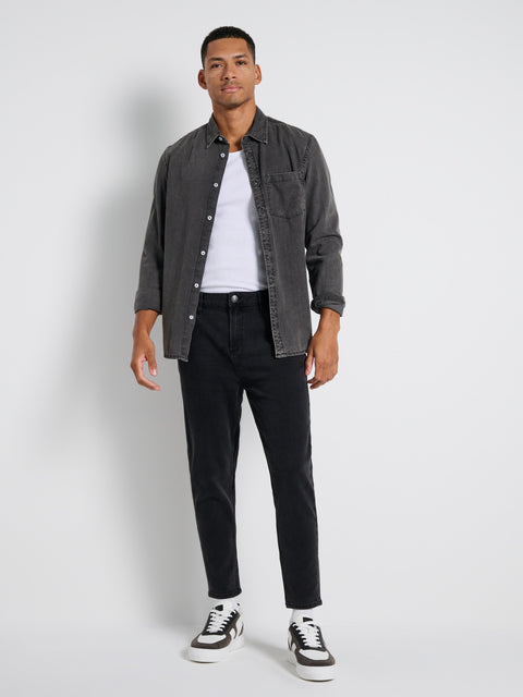 Sinsay Men's Washed Black In a Carrot fit Jeans | Sinsay in Lebanon