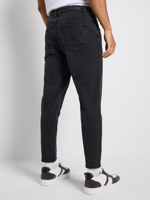 Sinsay Men's Washed Black In a Carrot fit Jeans | Sinsay in Lebanon