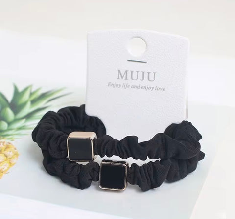 Muju 2 Piece Set Of Korean Light Luxury Elastic Hair Ties |Muju In Lebanon