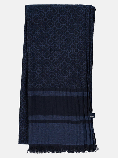 Lerros Men's Navy Patterned Scarf|Lerros In Lebanon