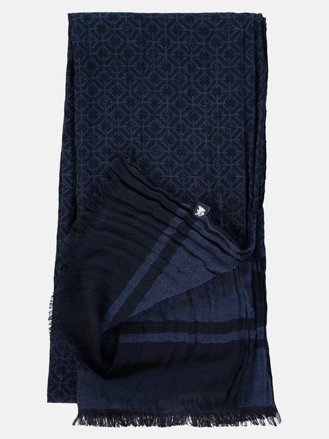 Lerros Men's Navy Patterned Scarf|Lerros In Lebanon