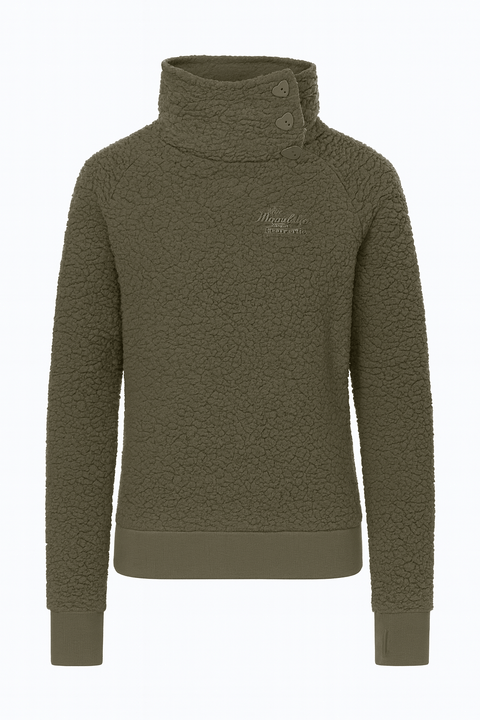 Stitch & Soul Women's Olive Green Fleece Sherpa Pull Over |Stitch & Soul In Lebanon