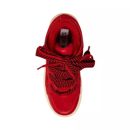 Steve Madden Women's Red Multi Roaring Sneakers | Steve Madden In Lebanon