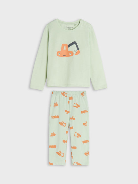 Sinsay Baby Boy's Multi Color Printed Long Sleeve Pajama Set| Sinsay In Lebanon