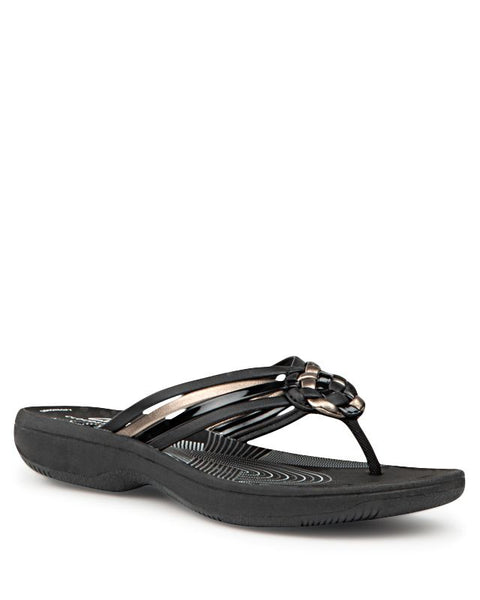 Clarks Shoes Women's Black Breeze Coral Slippers | Clarks Shoes In Lebanon