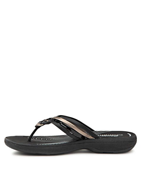 Clarks Shoes Women's Black Breeze Coral Slippers | Clarks Shoes In Lebanon