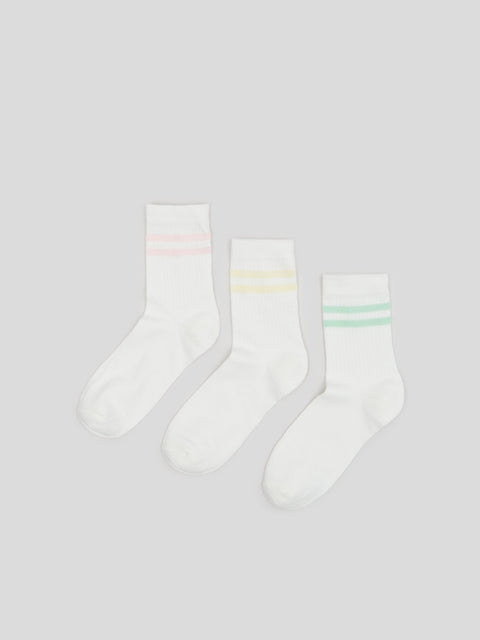Sinsay Women's Cream 3 Pack Of Socks| Sinsay in Lebanon