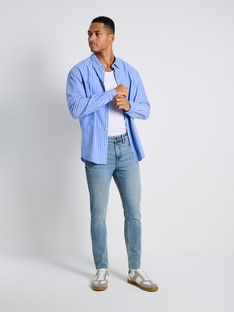 Sinsay Men's  Blue Denim Skinny Jeans   | Sinsay in Lebanon