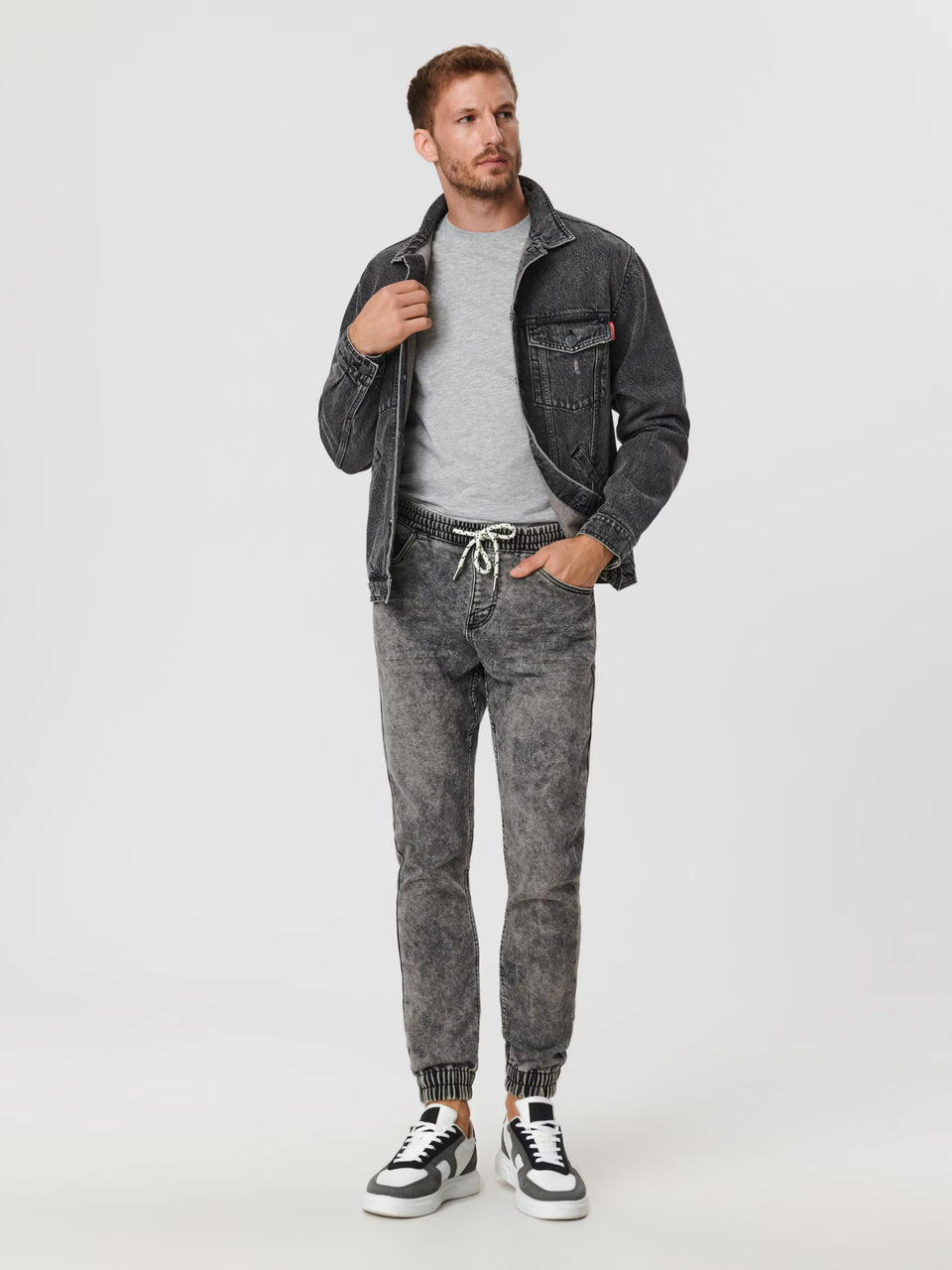 Sinsay Men’s Grey Acid Wash Jogger Jeans | Sinsay in Lebanon