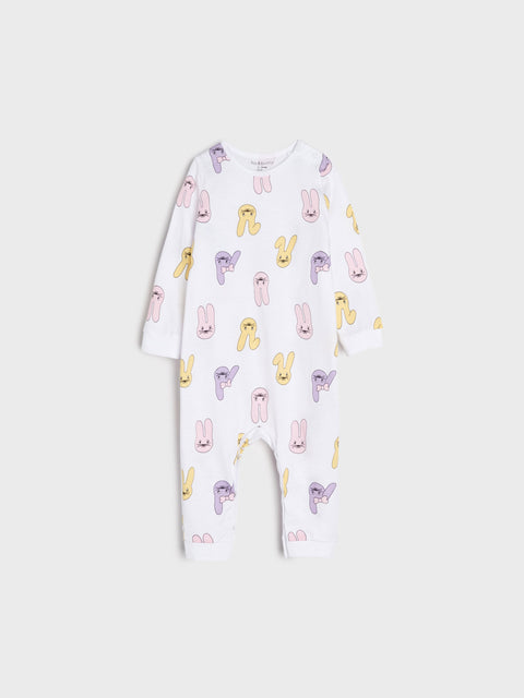 Sinsay Fox & Bunny Baby Girl's Multicolor Pack Of 2 Rabbit Printed Overalls | Sinsay In Lebanon