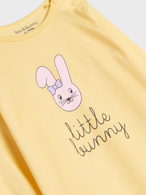 Sinsay Fox & Bunny Baby Girl's Multicolor Pack Of 2 Rabbit Printed Overalls | Sinsay In Lebanon