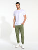 Sinsay Men's Olive Green Slim Fit Jogger Pants | Sinsay In Lebanon