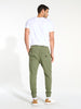 Sinsay Men's Olive Green Slim Fit Jogger Pants | Sinsay In Lebanon